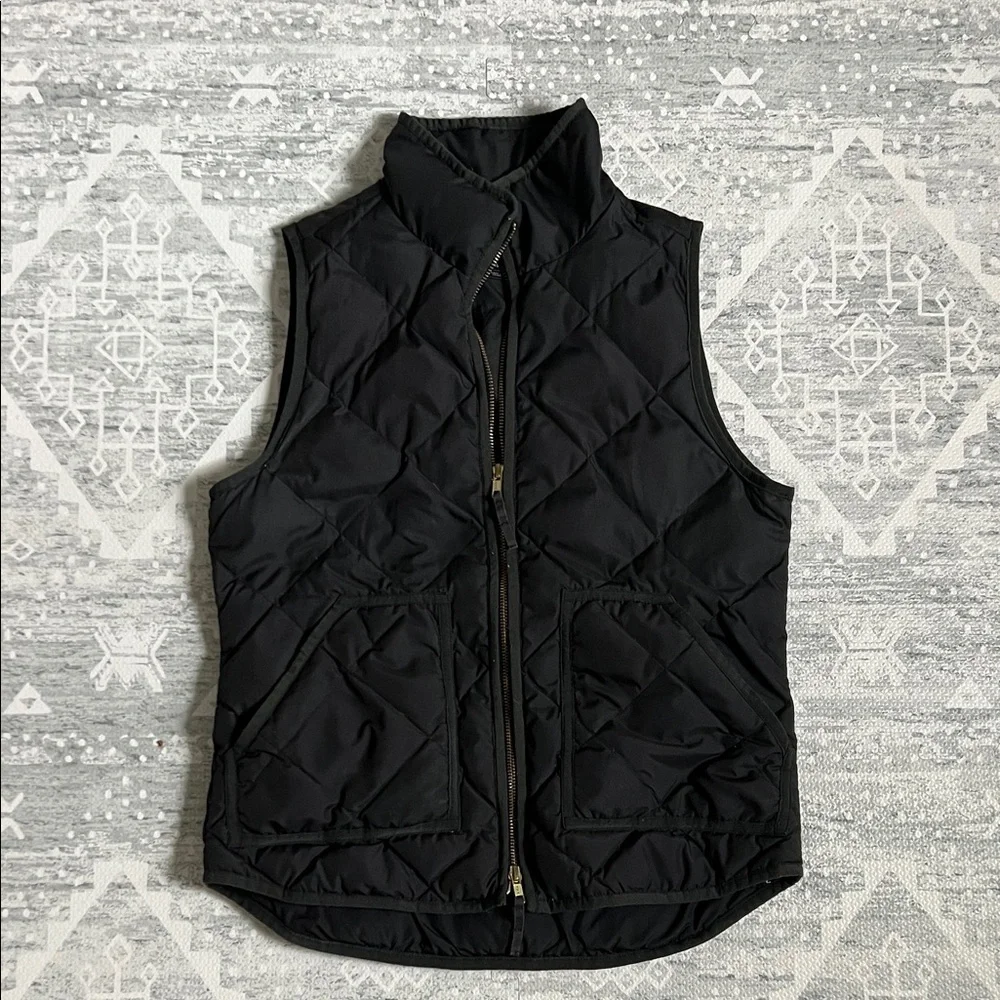 J. Crew Black Quilted Puffer Vest​​​